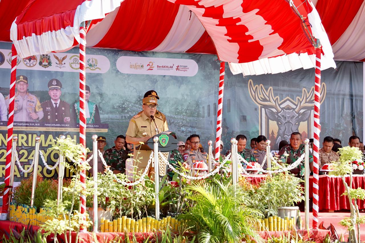 Gelar Upacara Penyambutan Peserta Latsitardanus Pj Bupati Ppu Pesankan Dukung Generasi